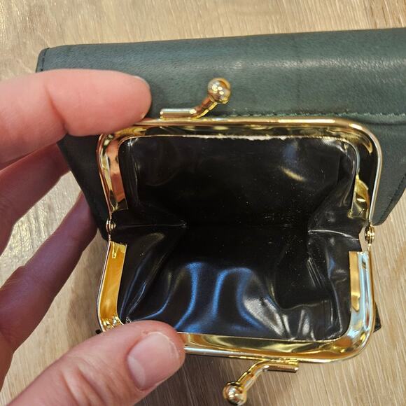 Vintage Princess Gardner Forest Green Tri-Fold Wallets Retro Minimalist Casual - Picture 6 of 10